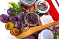 Fresh homemade jams Royalty Free Stock Photo