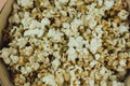 Fresh homemade kettle corn popcorn Royalty Free Stock Photo