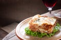 Fresh homemade lasagna Royalty Free Stock Photo