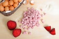 Fresh homemade potato gnocchi with beetrot Royalty Free Stock Photo