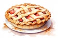 Food dessert bakery homemade pie background baked pastry sweet delicious cake fruit Royalty Free Stock Photo