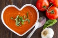 Fresh Homemade Tomato Soup Royalty Free Stock Photo