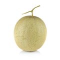 Fresh honeydew Melon on White Background Royalty Free Stock Photo