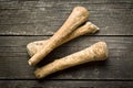 Fresh horseradish root Royalty Free Stock Photo