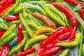 Fresh  hot chilli peppers Royalty Free Stock Photo