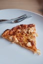 Fresh and hot Pizza slice for lunch Royalty Free Stock Photo