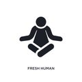 fresh human isolated icon. simple element illustration from feelings concept icons. fresh human editable logo sign symbol design
