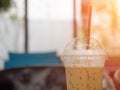 Fresh ice capuccino coffee Royalty Free Stock Photo