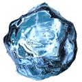 Fresh ice crystal Cool cooling water summer Blue, abstract, elegant and modern 3D rendering image