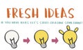 Fresh Ideas Design Inspiration Invention Concept