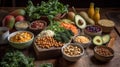 Fresh Ingredients for a Vegan Buddha Bowl