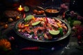 fresh ingredients on wooden countertop