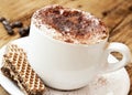 Fresh Italian Cappuccino with Cookies