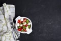 Fresh italian caprese salad Royalty Free Stock Photo