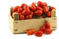 Fresh italian cherry tomatoes on the vine Royalty Free Stock Photo