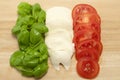 Fresh Italian Food Flag Royalty Free Stock Photo