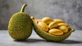 Fresh Jack fruit in a white dish Royalty Free Stock Photo