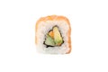 Fresh japanese sushi rolls on a white background Royalty Free Stock Photo