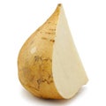 Jicama root isolated cut out on white background Royalty Free Stock Photo