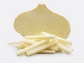 Jicama root isolated on white background Royalty Free Stock Photo