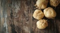 Fresh jicama roots on rustic wooden surface Royalty Free Stock Photo