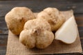 Fresh jicama or yam bean Royalty Free Stock Photo