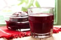 Fresh juice of red beets Royalty Free Stock Photo