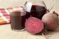 Fresh juice of red beets Royalty Free Stock Photo