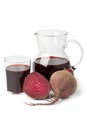 Fresh juice of red beets Royalty Free Stock Photo