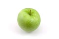Fresh juicy green apple with water drops Royalty Free Stock Photo