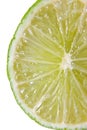 Fresh juicy lime in closeup