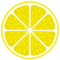 Fresh juicy lime- Lemon cut sliced section