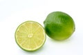 fresh juicy limes on white background 1 Royalty Free Stock Photo