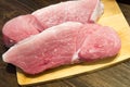 Fresh and juicy marbled beef steak. Purchase in the meat Department. Royalty Free Stock Photo