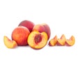 Fresh juicy peach isolated Royalty Free Stock Photo