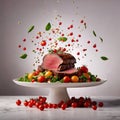 Fresh juicy roast beef Royalty Free Stock Photo