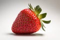 Fresh and Juicy Strawberry on White Background for Your Next Recipe Book Cover.