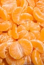Fresh juicy tangerine segments as background Royalty Free Stock Photo