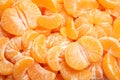 Fresh juicy tangerine segments as background Royalty Free Stock Photo