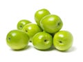 fresh jujubes It also called the Chinese green jujube,it is producelled the Chinese green jujube,it is produced in China Taiwan Royalty Free Stock Photo