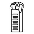 Fresh kebab icon, outline style