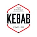 Fresh Kebab stamp sign vintage