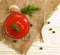 fresh ketchup on wooden background vegetarian nutrition delicious freshness