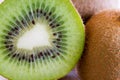 Fresh kiwi fruit flesh closeup. Royalty Free Stock Photo