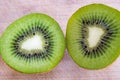 Fresh kiwi fruit flesh closeup. Royalty Free Stock Photo