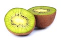 Fresh Kiwi Fruit Into Halves