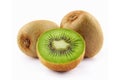 Fresh Kiwi Fruit Isolated on White Royalty Free Stock Photo