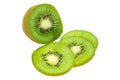 Fresh Kiwi Fruit Isolated on White Royalty Free Stock Photo