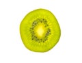 Fresh kiwi fruit slice isolated Royalty Free Stock Photo