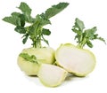 Fresh kohlrabi